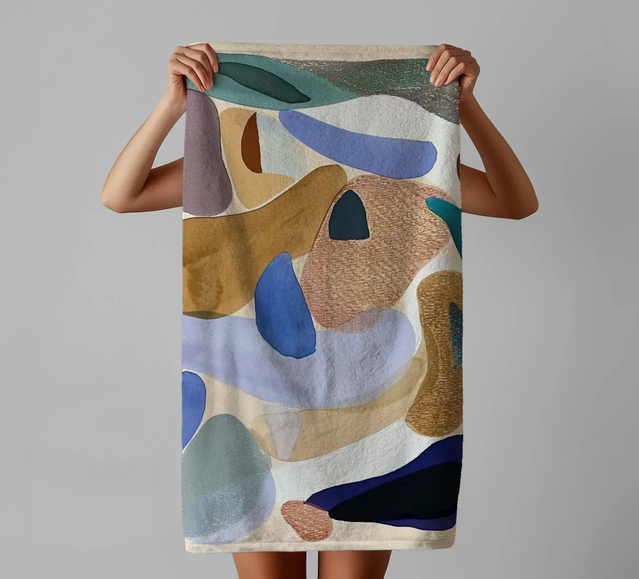 Flarden van rust badhanddoek van DaarbyN