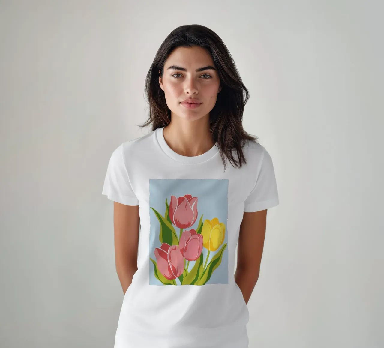 Semplice grazia dei tulipani t-shirt da Thistle Bloom