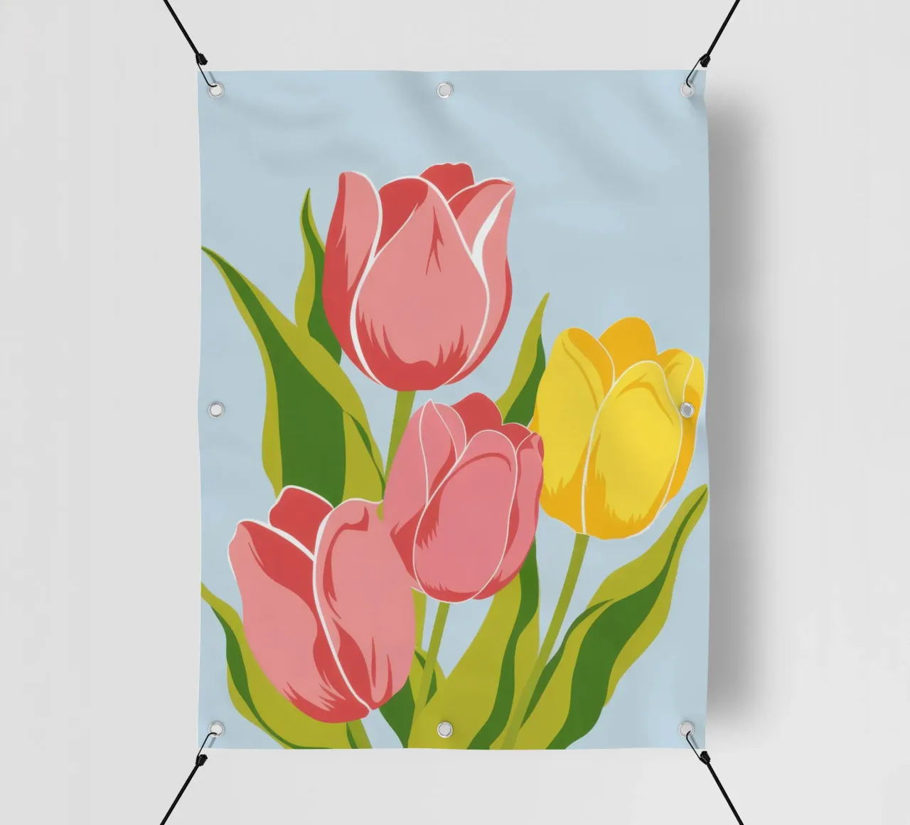 Semplice grazia dei tulipani telo in pvc da Thistle Bloom