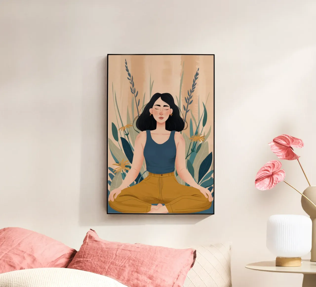 Serene Yoga Pose plexiglass da Thistle Bloom
