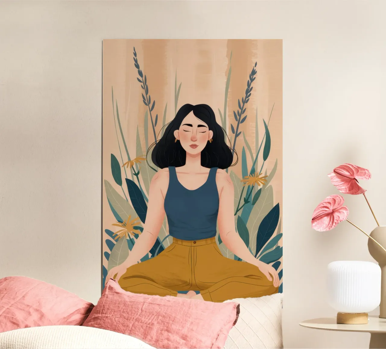 Serene Yoga Pose carta hahnemühle da Thistle Bloom