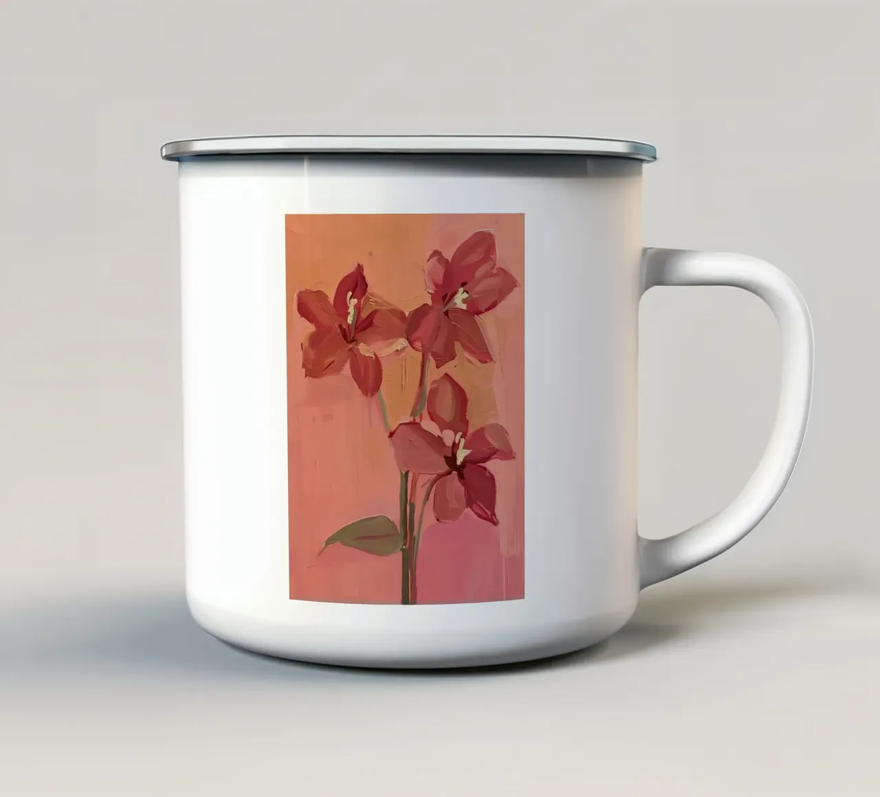 E i fiori rimasero tazza in smalto da DaarbyN