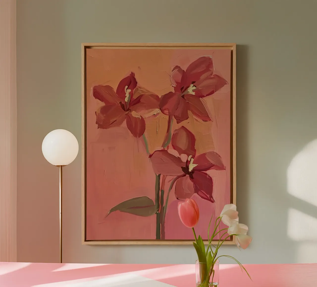 And the Flowers Stayed canvas with Floater frame by DaarbyN