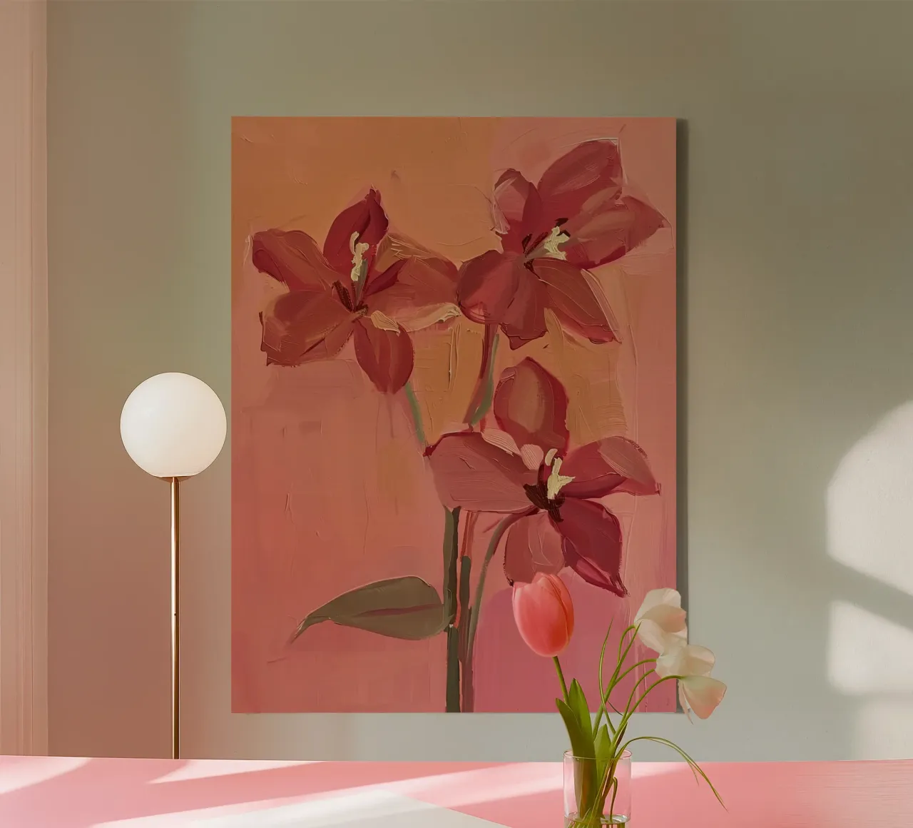 And the Flowers Stayed canvas with Floater frame by DaarbyN