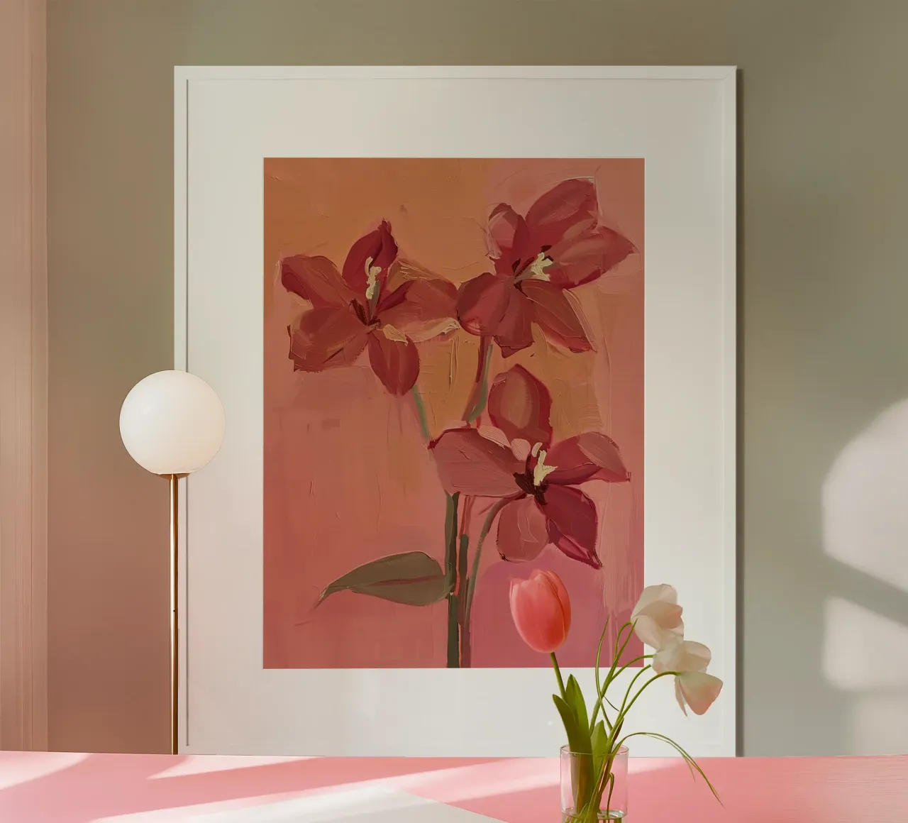 E i fiori rimasero poster con telaio in plastica da DaarbyN