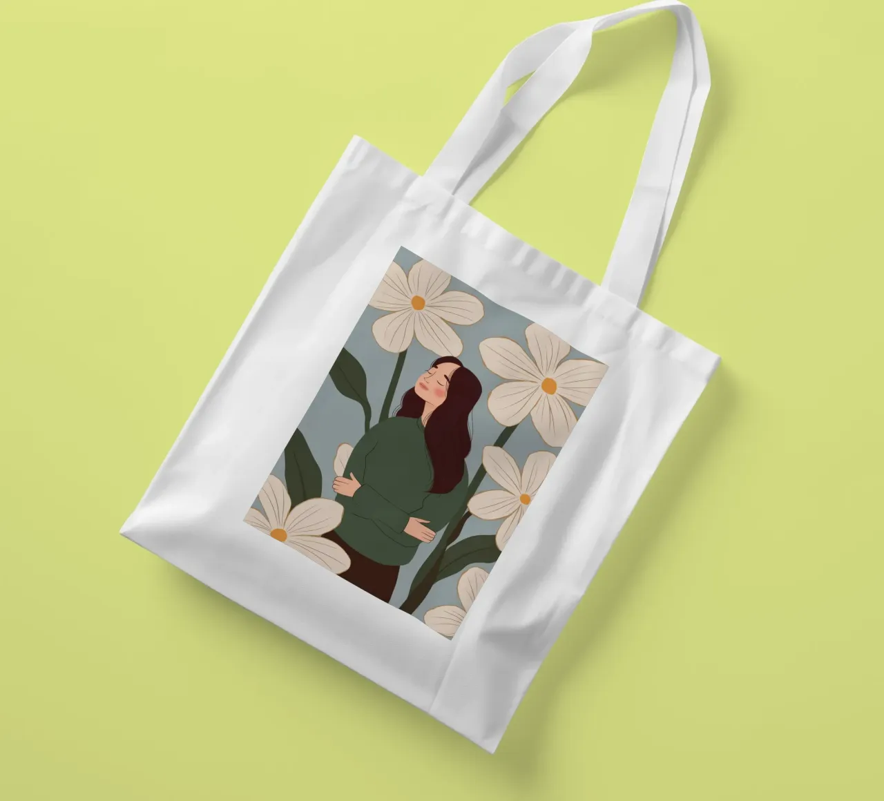 Abbraccio di sé da parte di Daisy borsa in juta da Obs Canvas