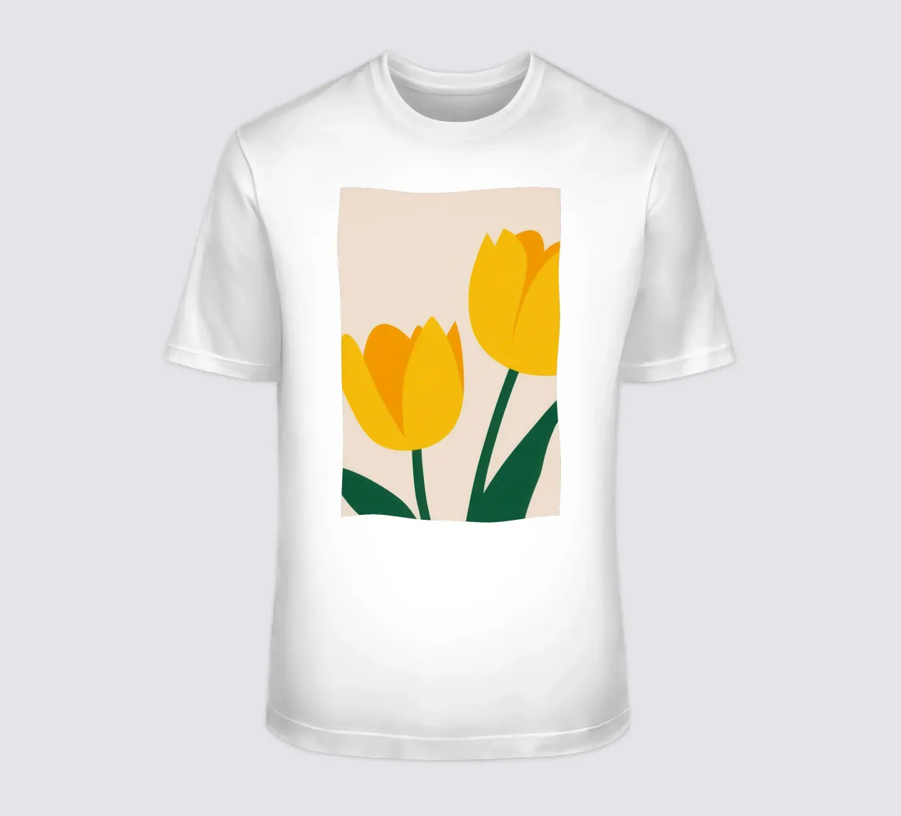 Einfach Tulip Duo T-Shirt von Obs Canvas