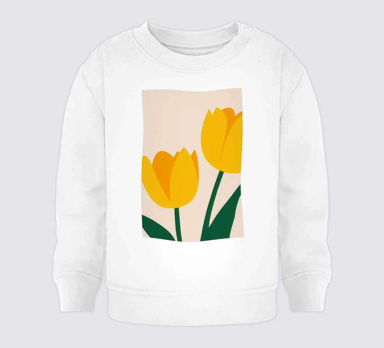 Simple Tulip Duo sudadera de bebé de Obs Canvas