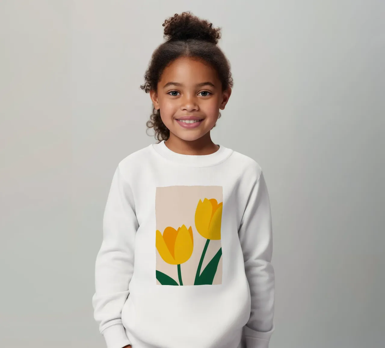 Simple Tulip Duo sudadera para niño de Obs Canvas