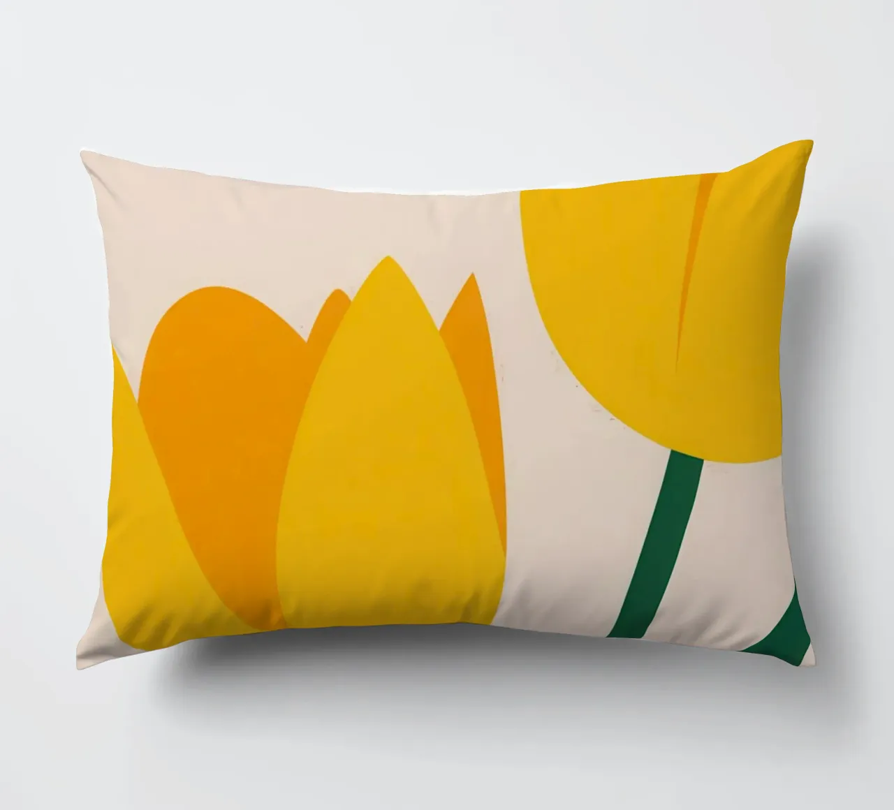 Duo di tulipani semplici cuscino da Obs Canvas