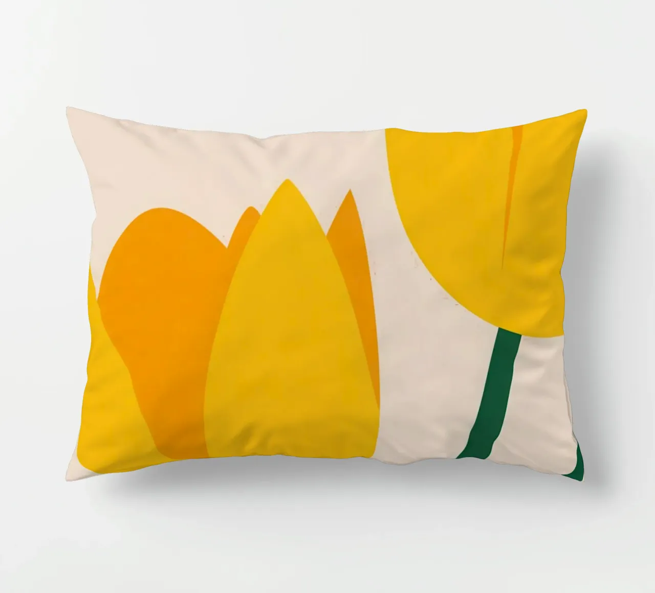 Duo di tulipani semplici cuscino da Obs Canvas