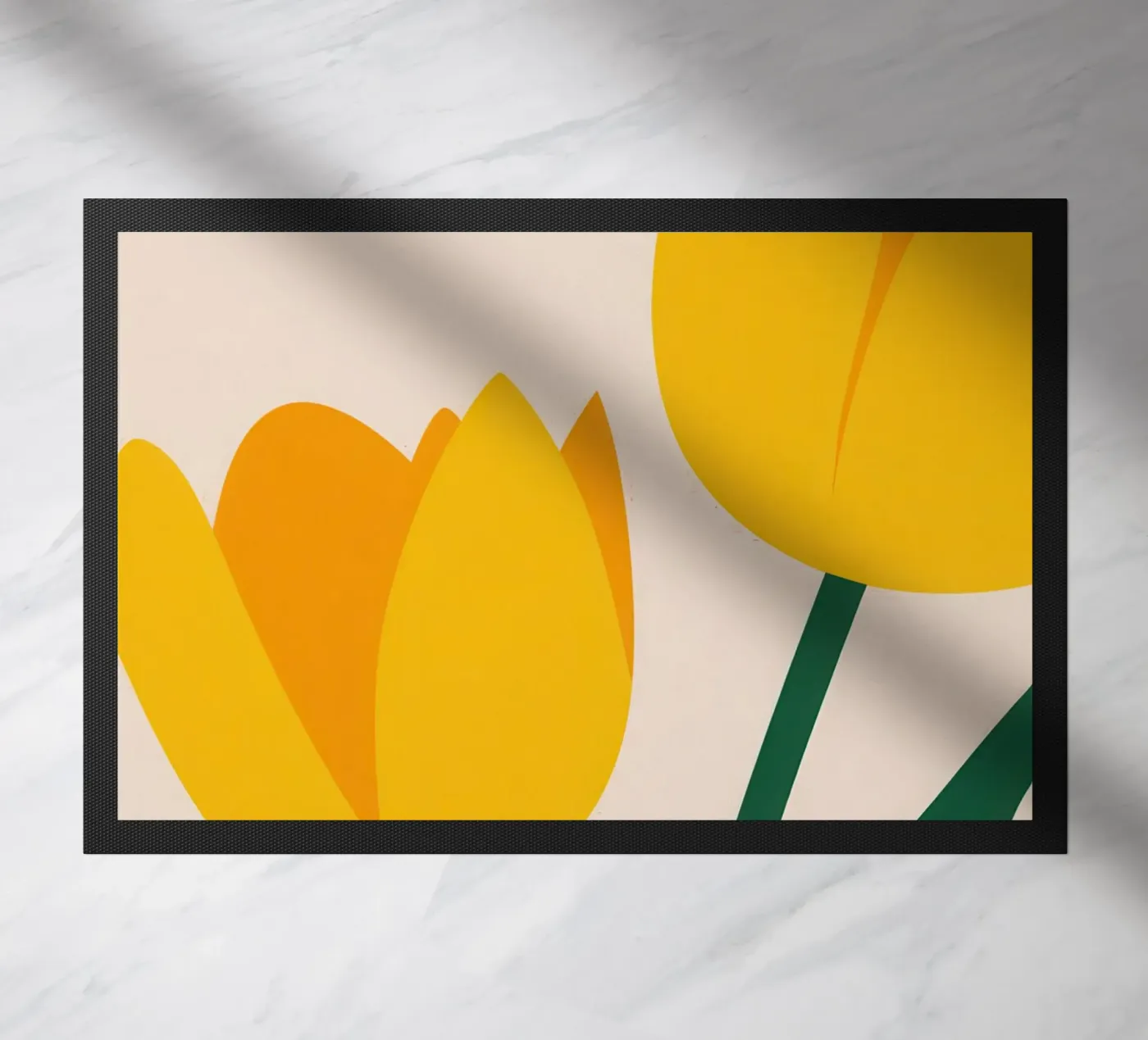 Simple Tulip Duo Fußmatte von Obs Canvas