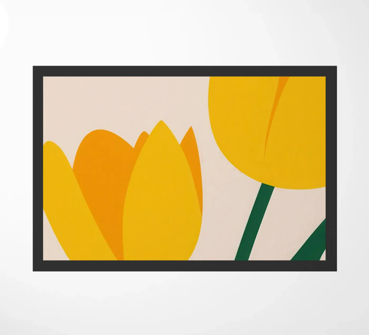 Simple Tulip Duo Fußmatte von Obs Canvas