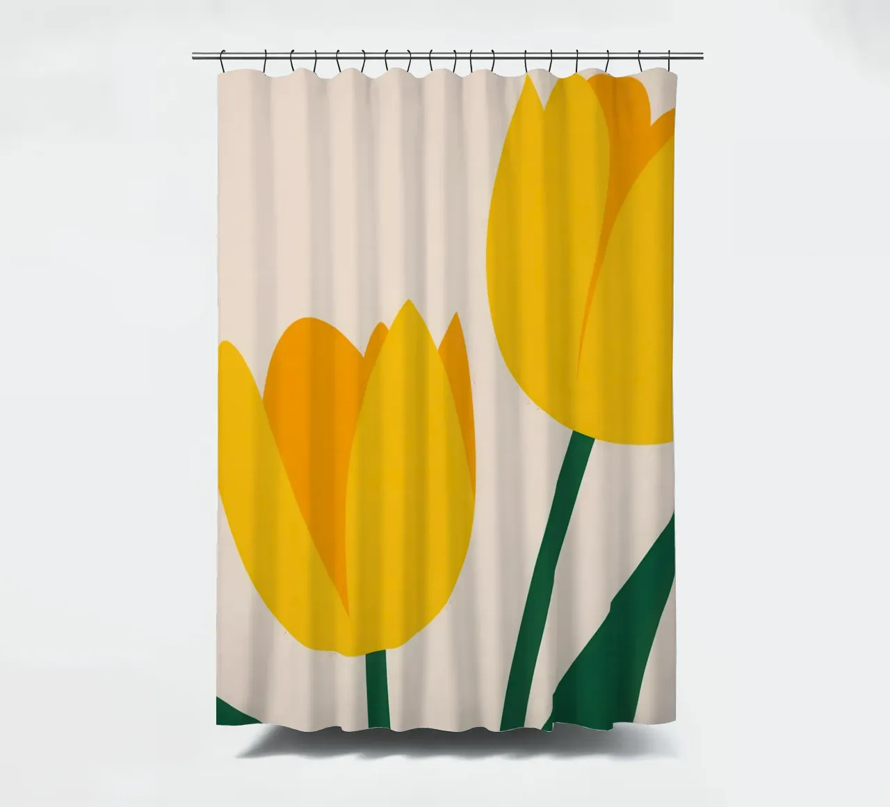 Einfach Tulip Duo Duschvorhang von Obs Canvas