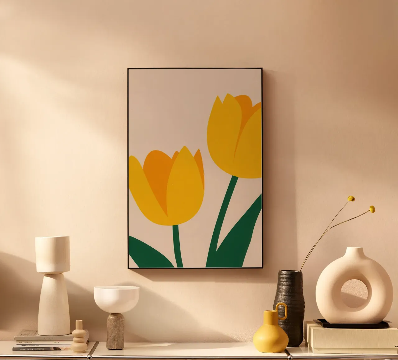 Simple Tulip Duo metacrilato de Obs Canvas