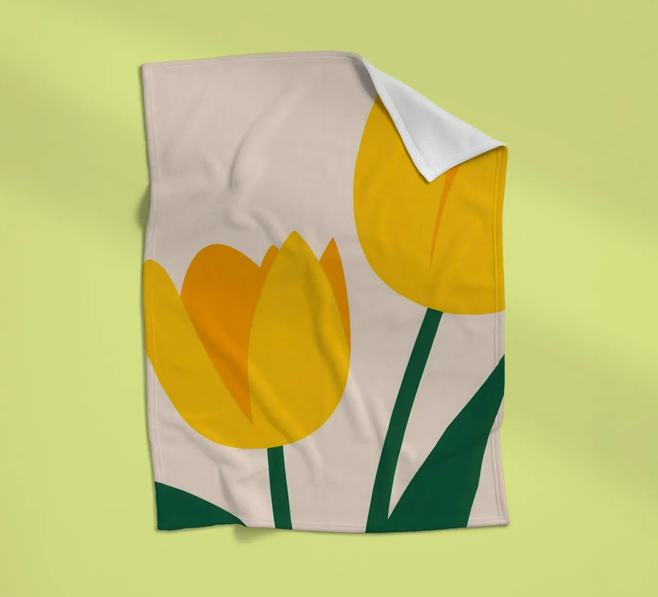 Einfach Tulip Duo Fleecedecke von Obs Canvas