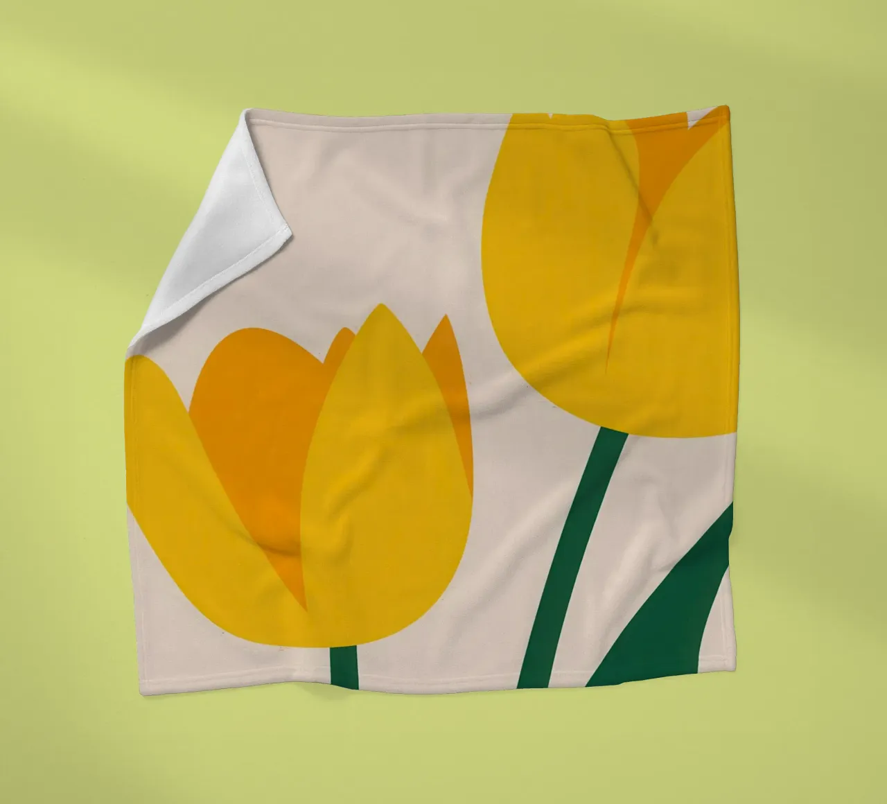 Einfach Tulip Duo Fleecedecke von Obs Canvas