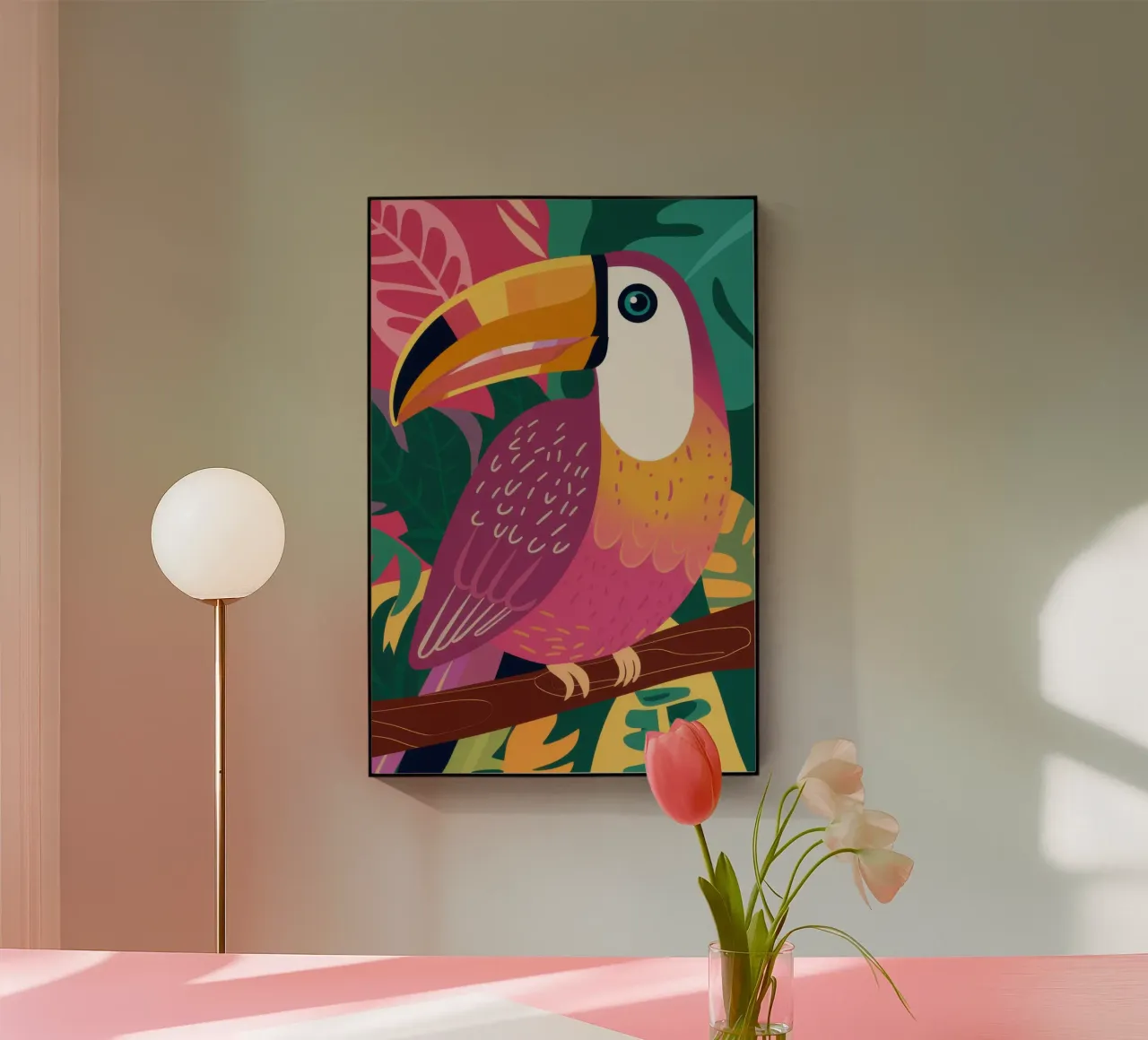 Tucano dai toni gioiello plexiglass da Thistle Bloom