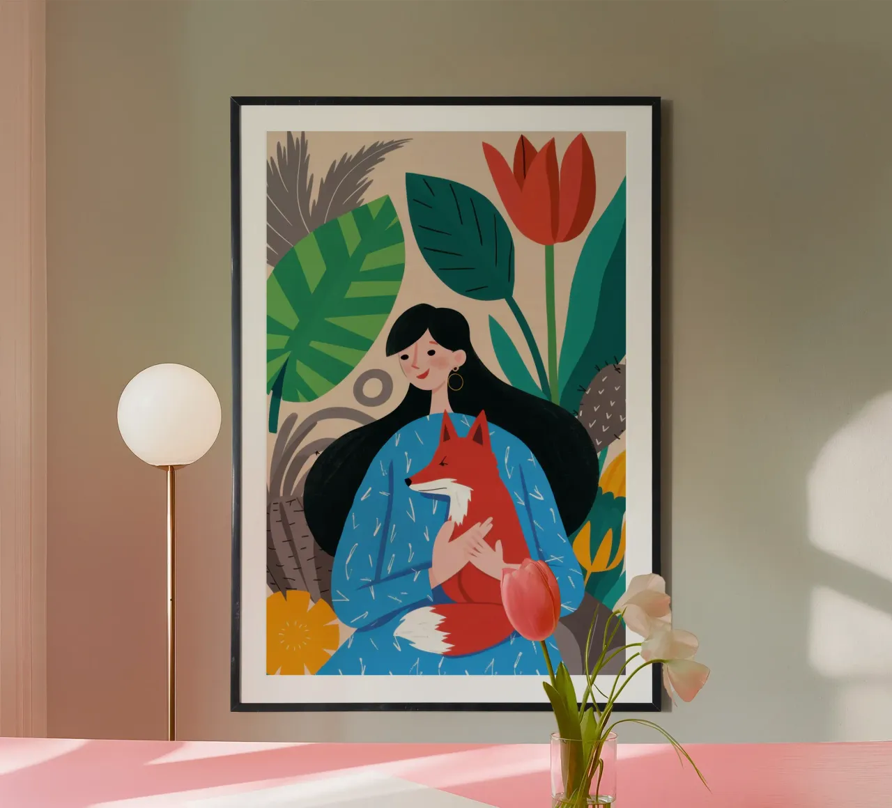 Foxy Abbraccia la tenerezza poster da Obs Canvas