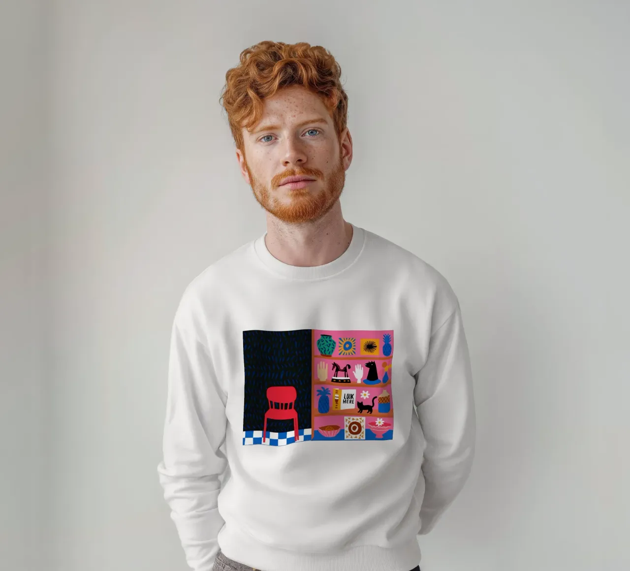 Scaffale eclettico di curiosità felpa da Thistle Bloom