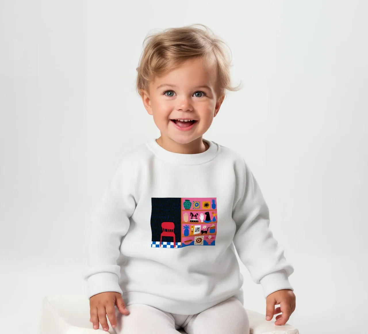 Scaffale eclettico di curiosità felpa neonato da Thistle Bloom