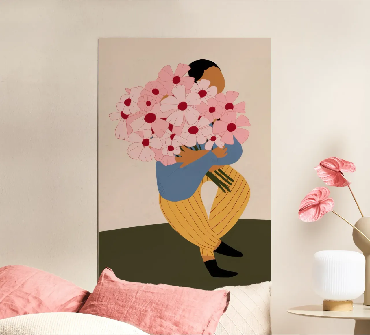 Bouquet gigante dell'amore poster da Obs Canvas