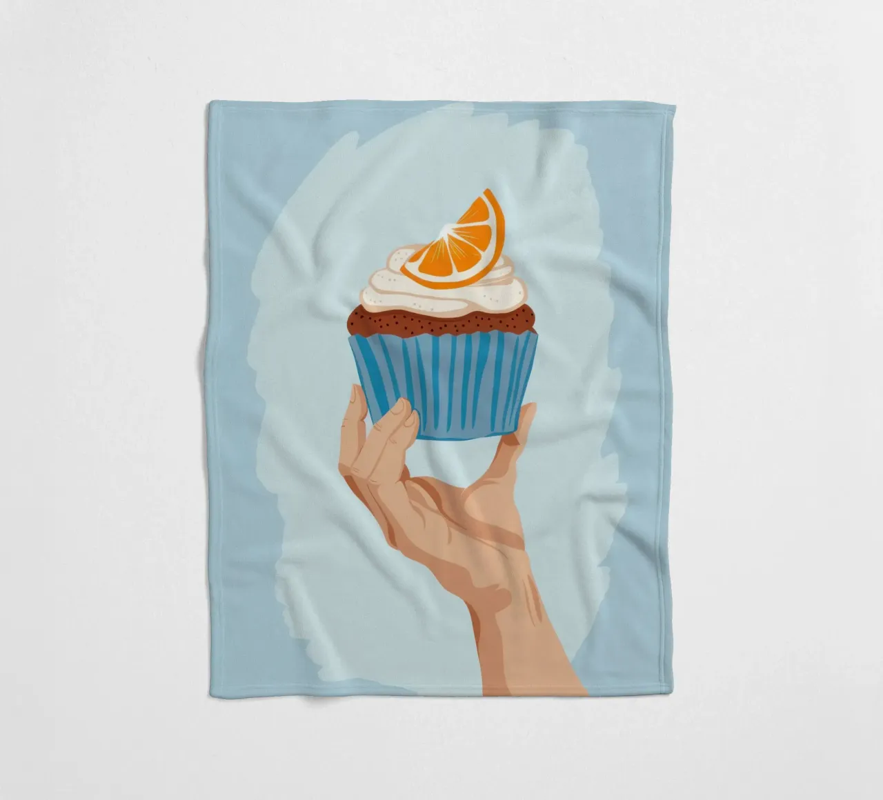 Cupcake portatile agli agrumi coperta in pile da Thistle Bloom