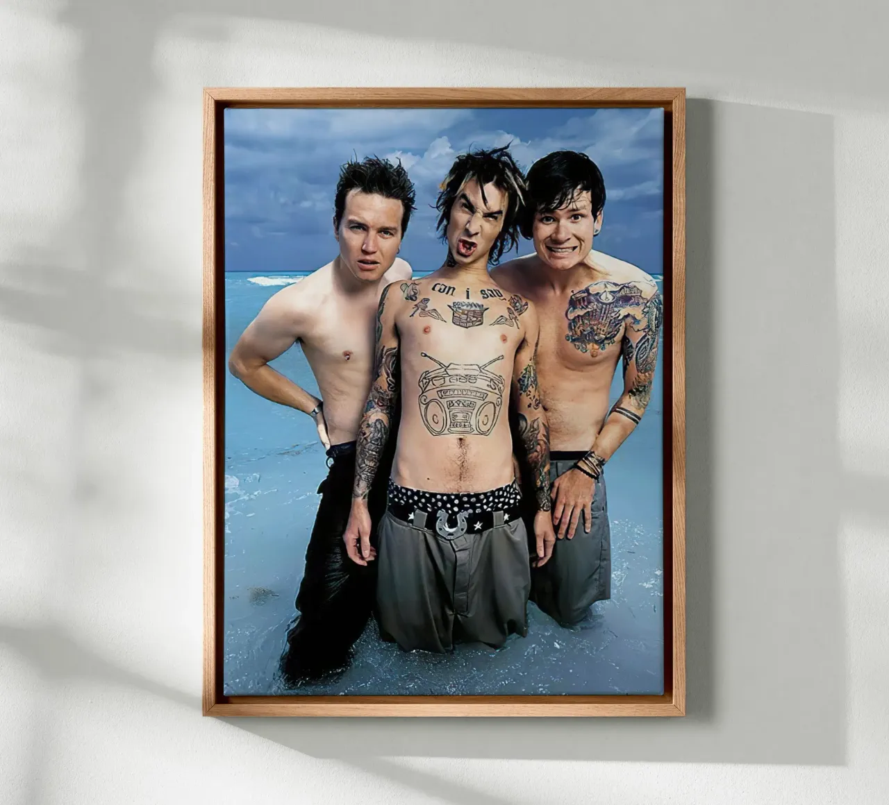 Blink 182 tela con Cornice a cassetta da Musadad Shop