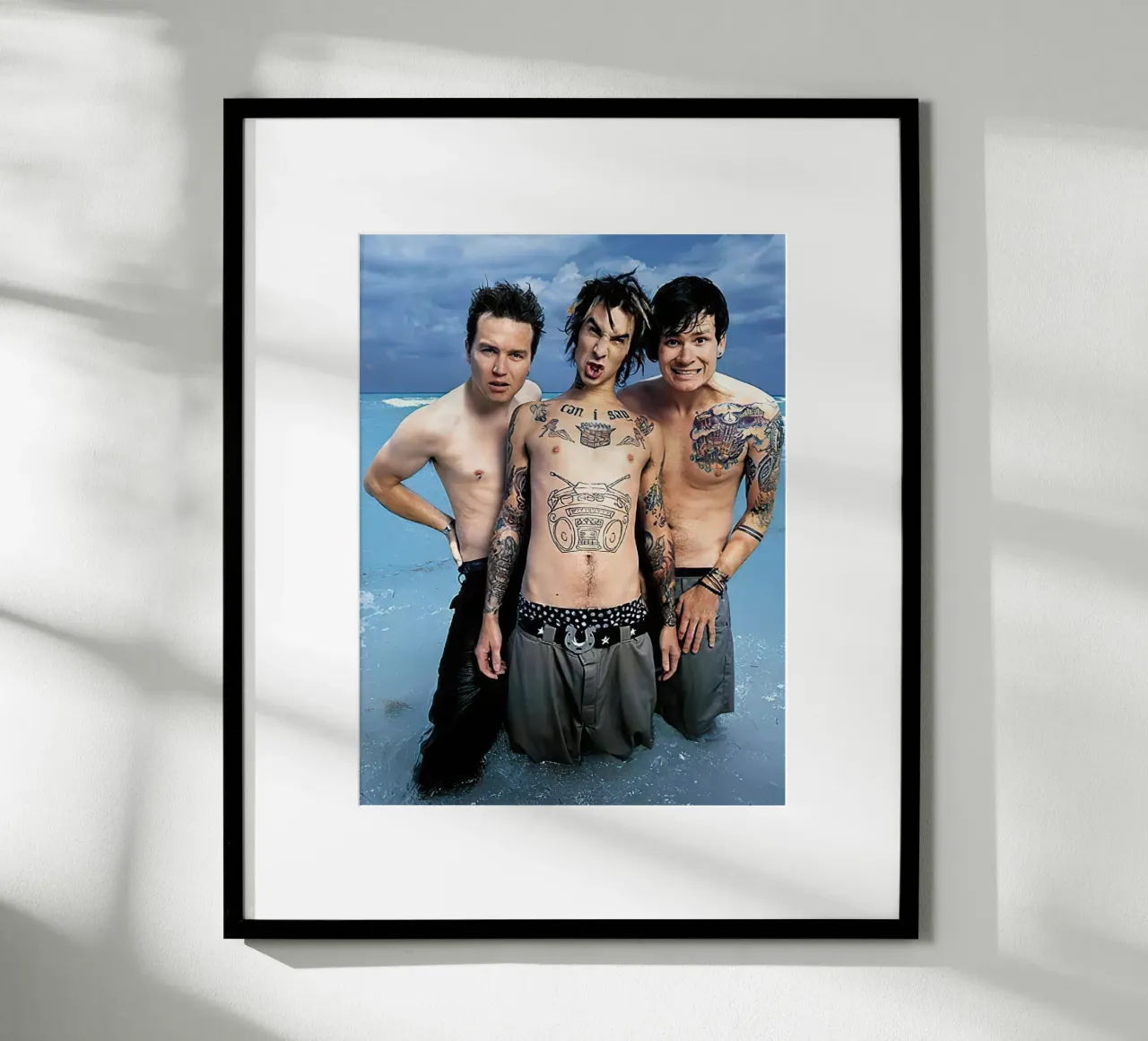 Blink 182 poster con telaio in alluminio da Musadad Shop