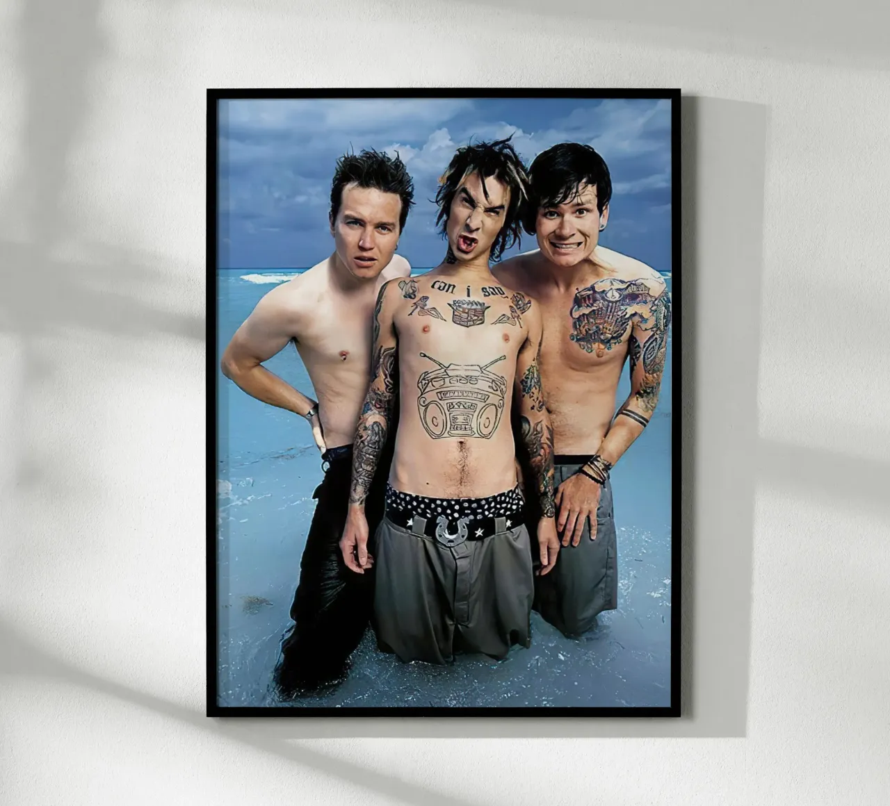 Blink 182 poster con telaio in alluminio da Musadad Shop