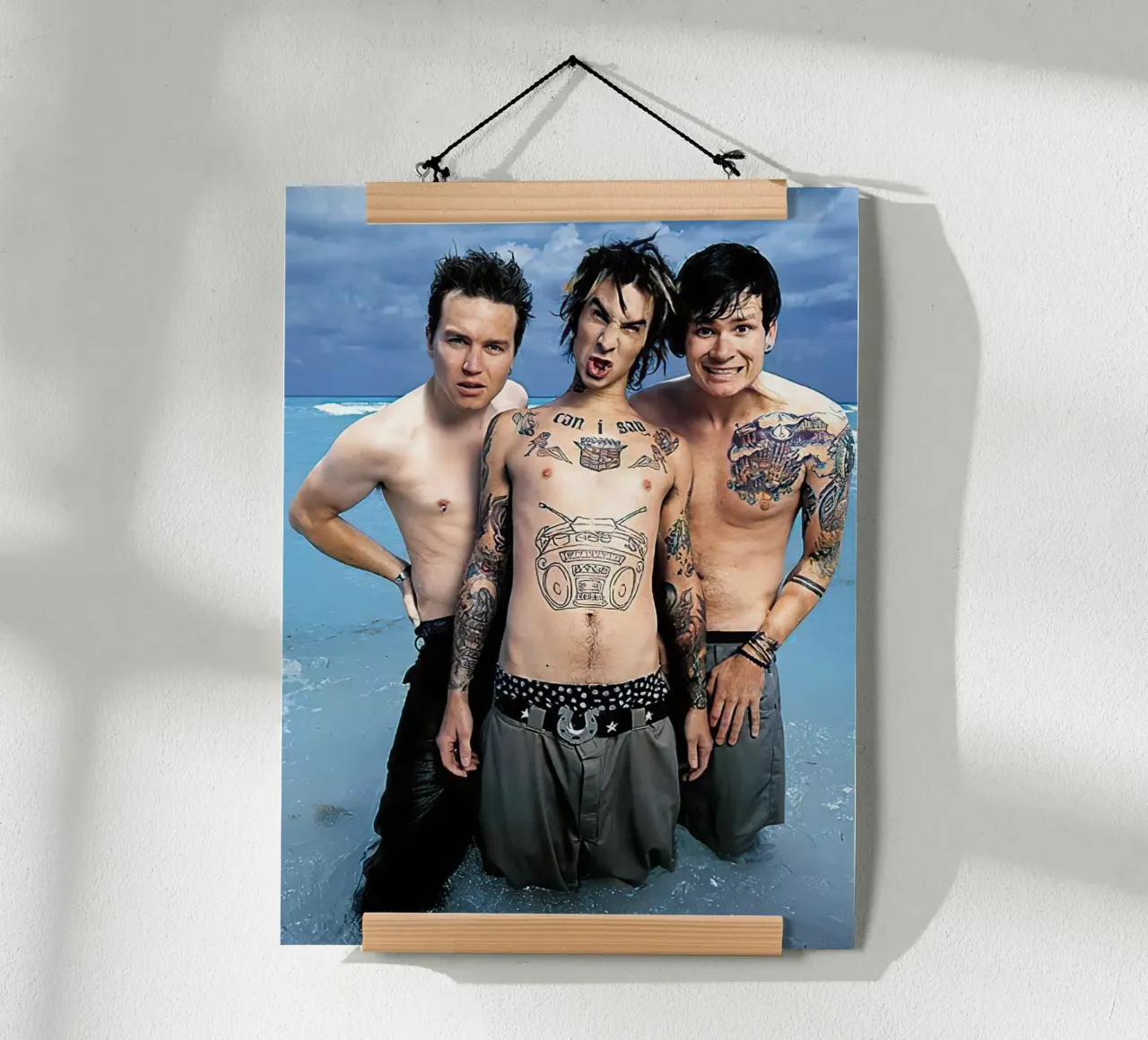 Blink 182 poster con telaio in alluminio da Musadad Shop