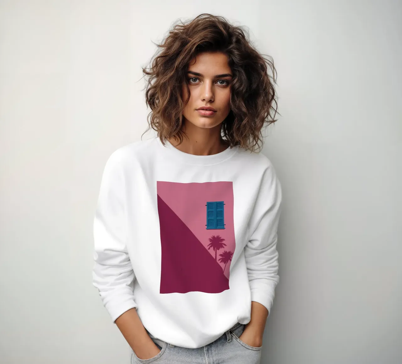 Parete rosa Serenity felpa da Obs Canvas