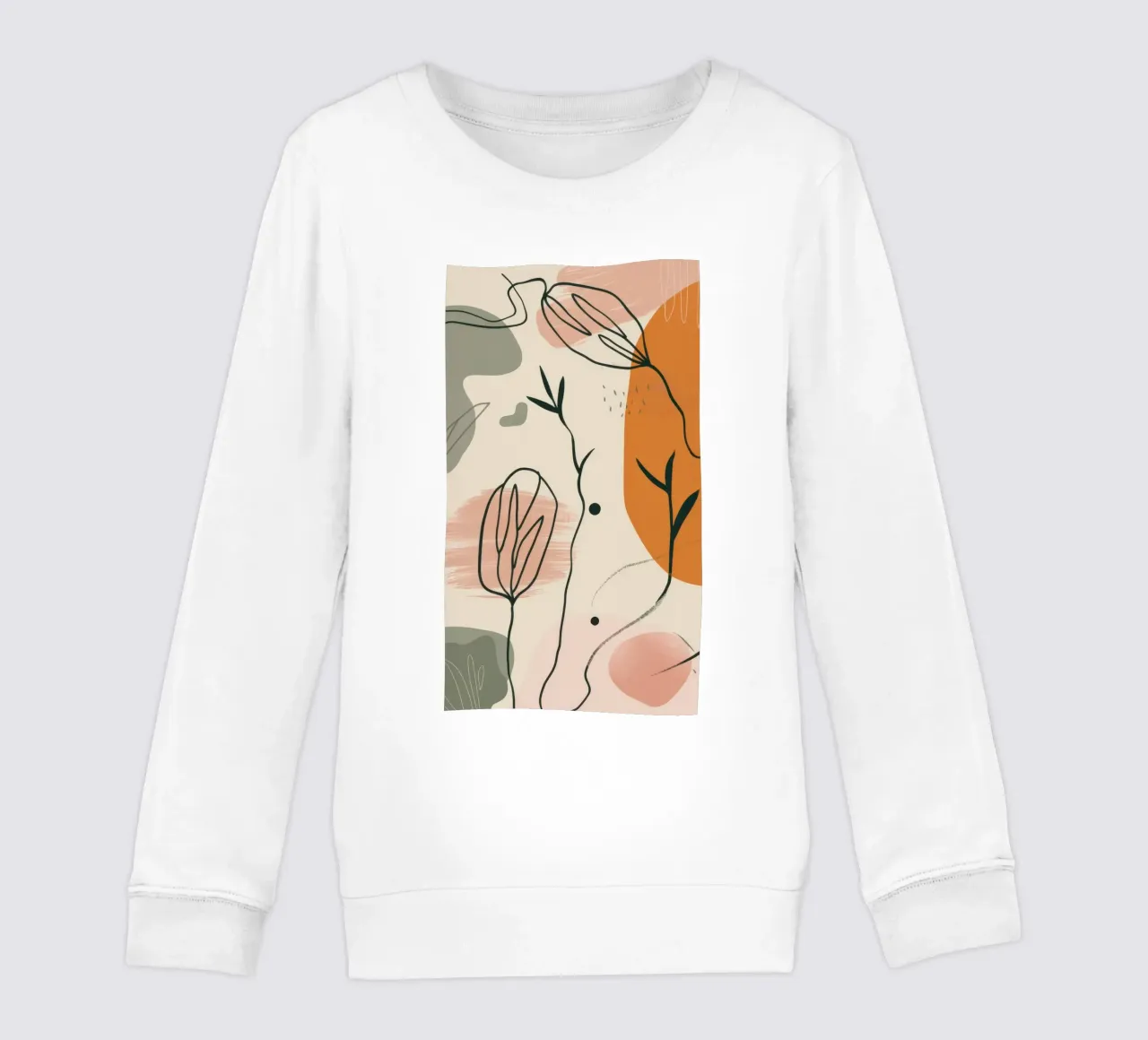 Linee floreali minimaliste felpa bambino da Thistle Bloom