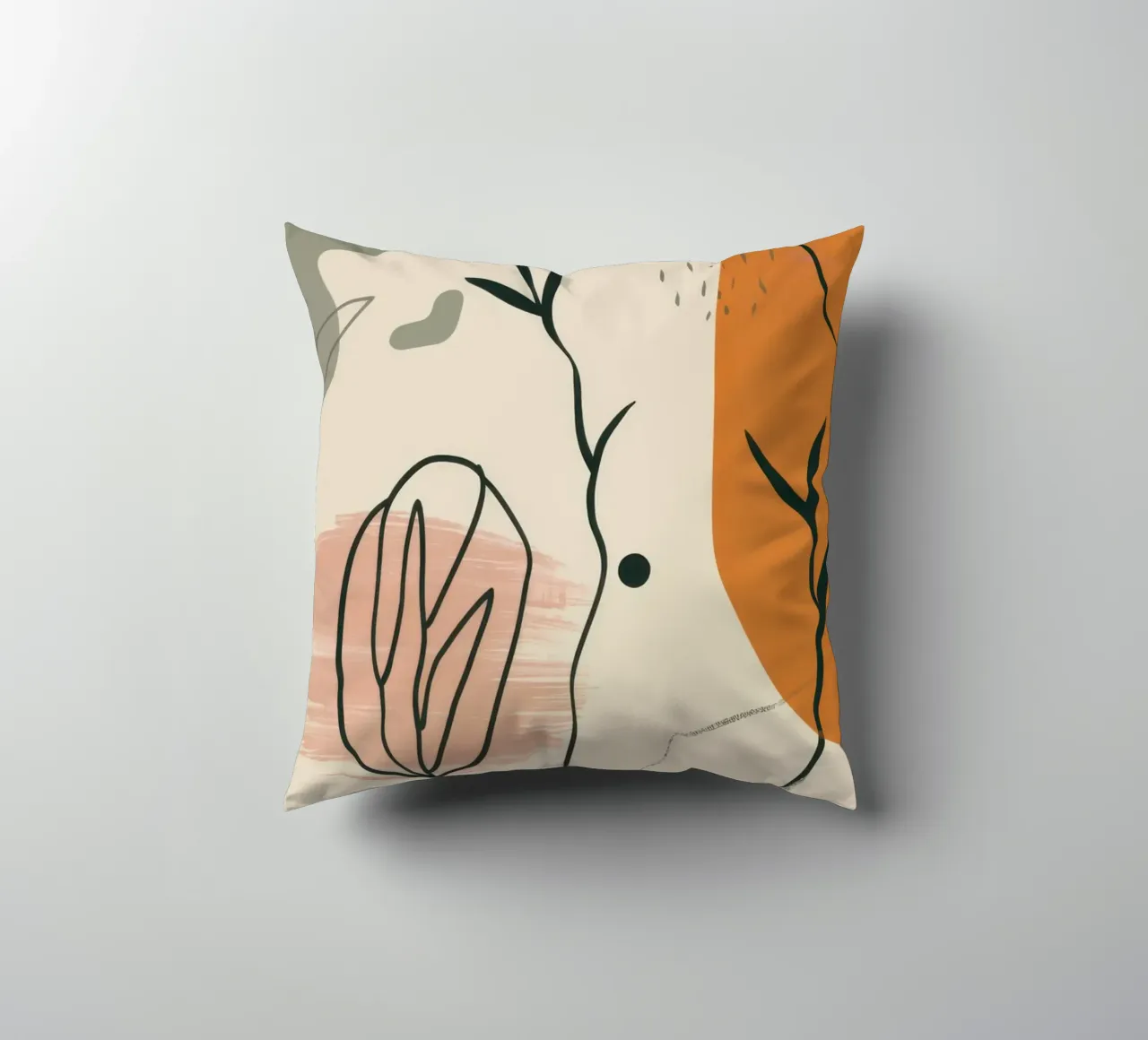 Linee floreali minimaliste cuscino da Thistle Bloom