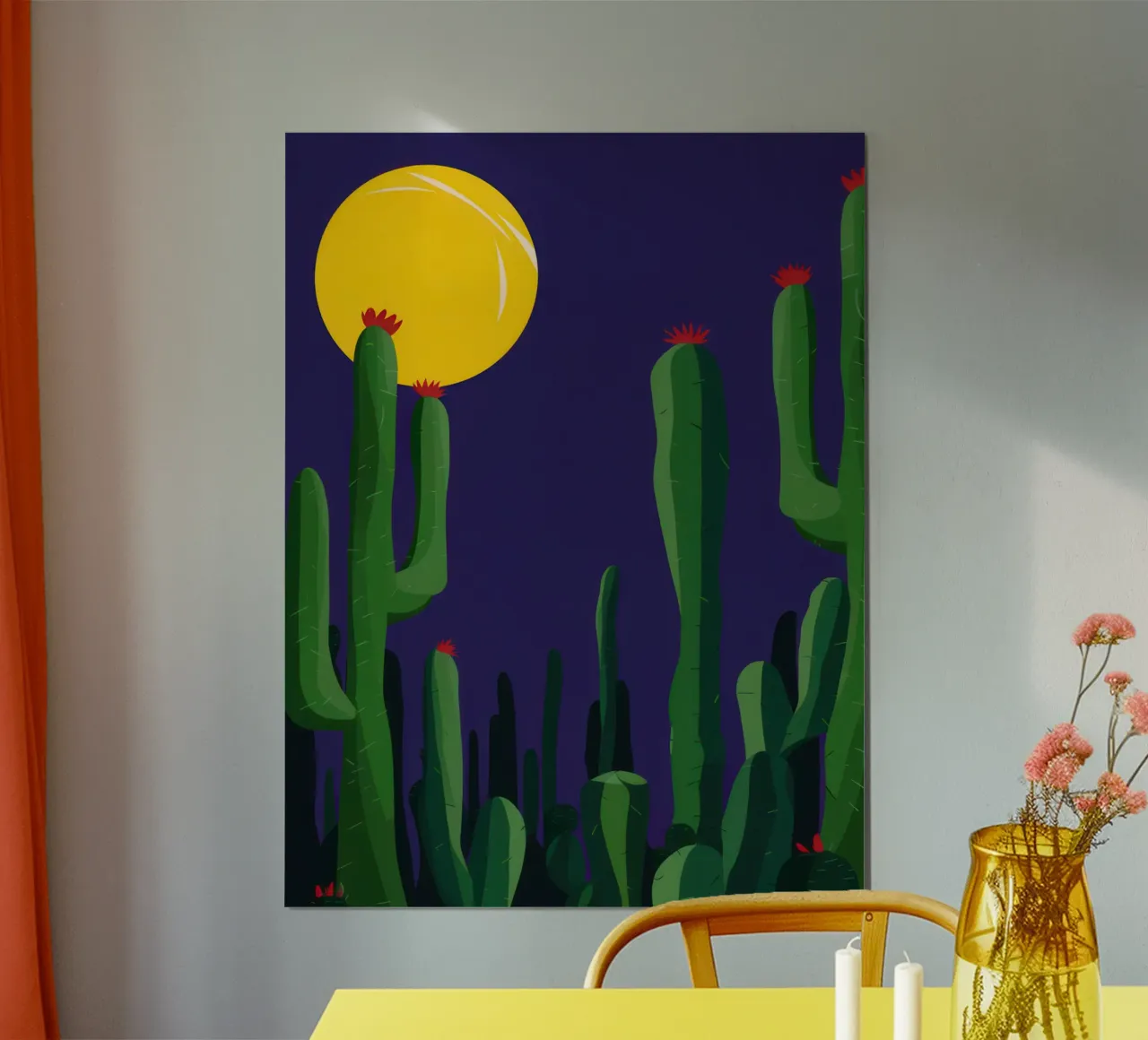 Nuit lunaire du désert hahnemühle de Obs Canvas