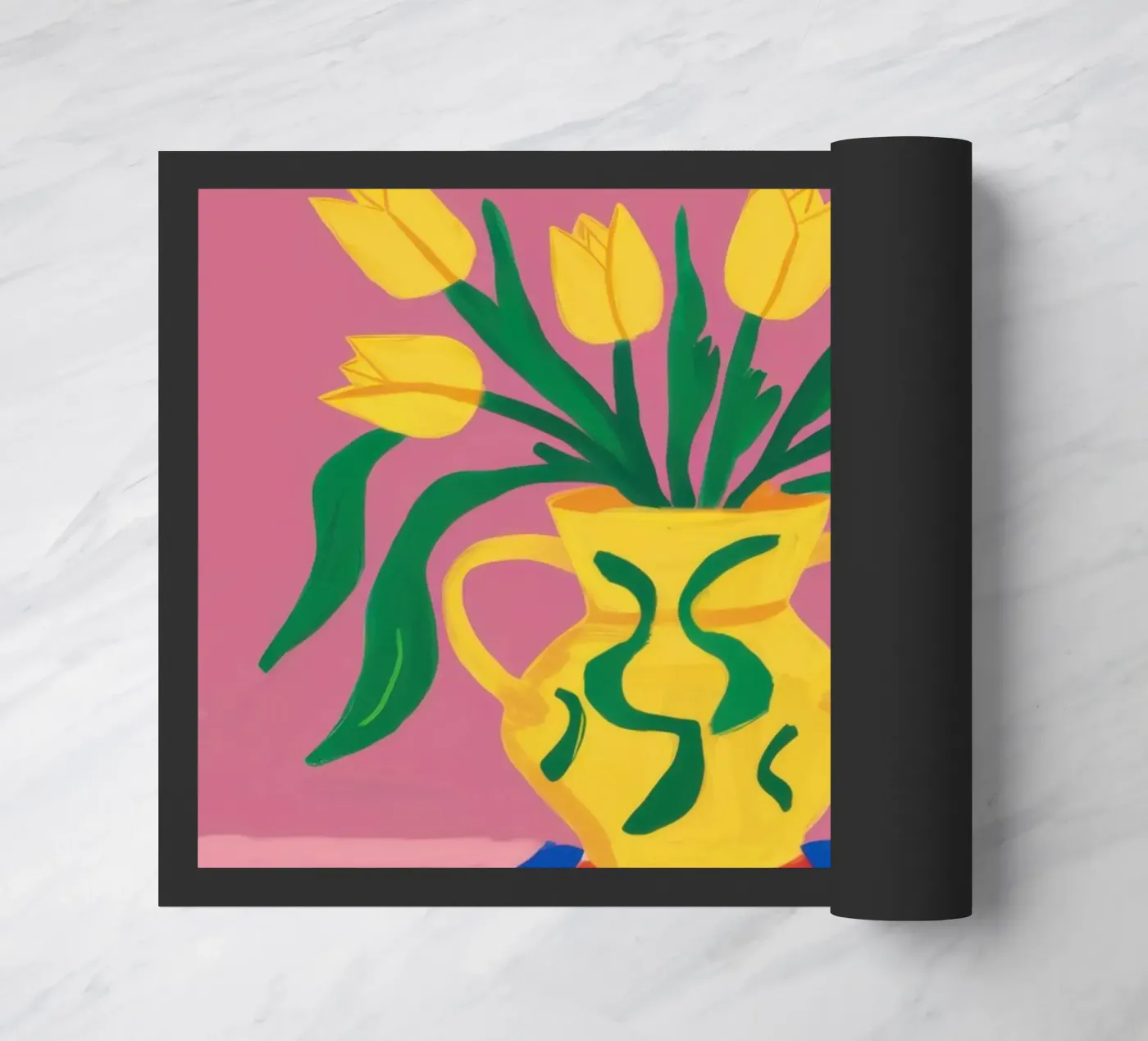 Lemony Kitchen Stillness doormat by Thistle Bloom