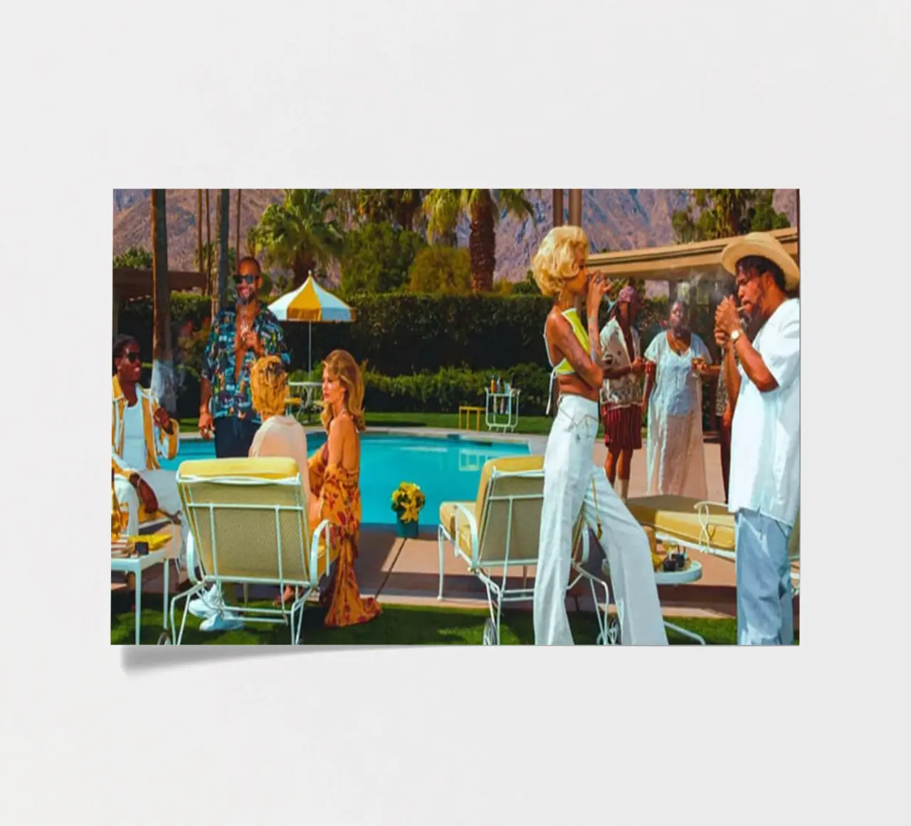 Slim Aarons - Party Stickerbogen von The Poster UK