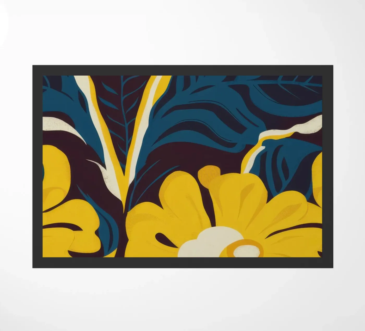 Golden Bloom Pattern doormat by Thistle Bloom