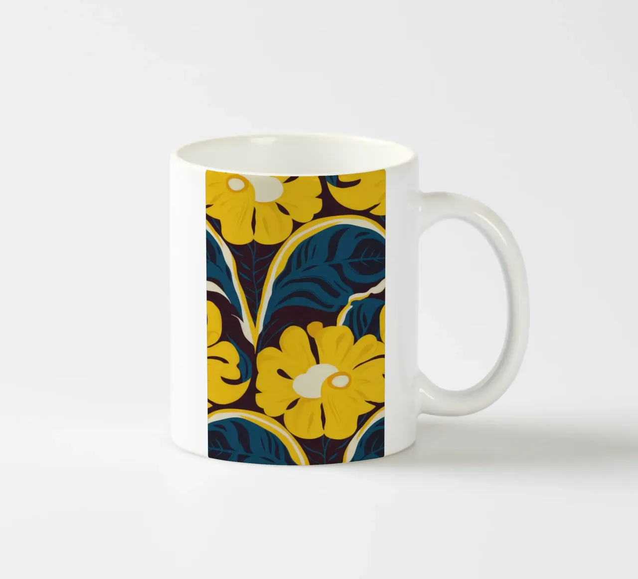 Modello Golden Bloom tazza in ceramica da Thistle Bloom
