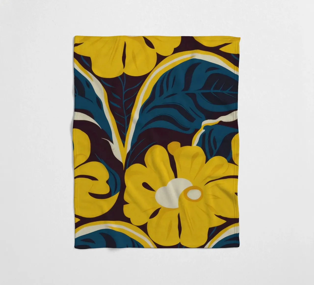 Modello Golden Bloom coperta in pile da Thistle Bloom