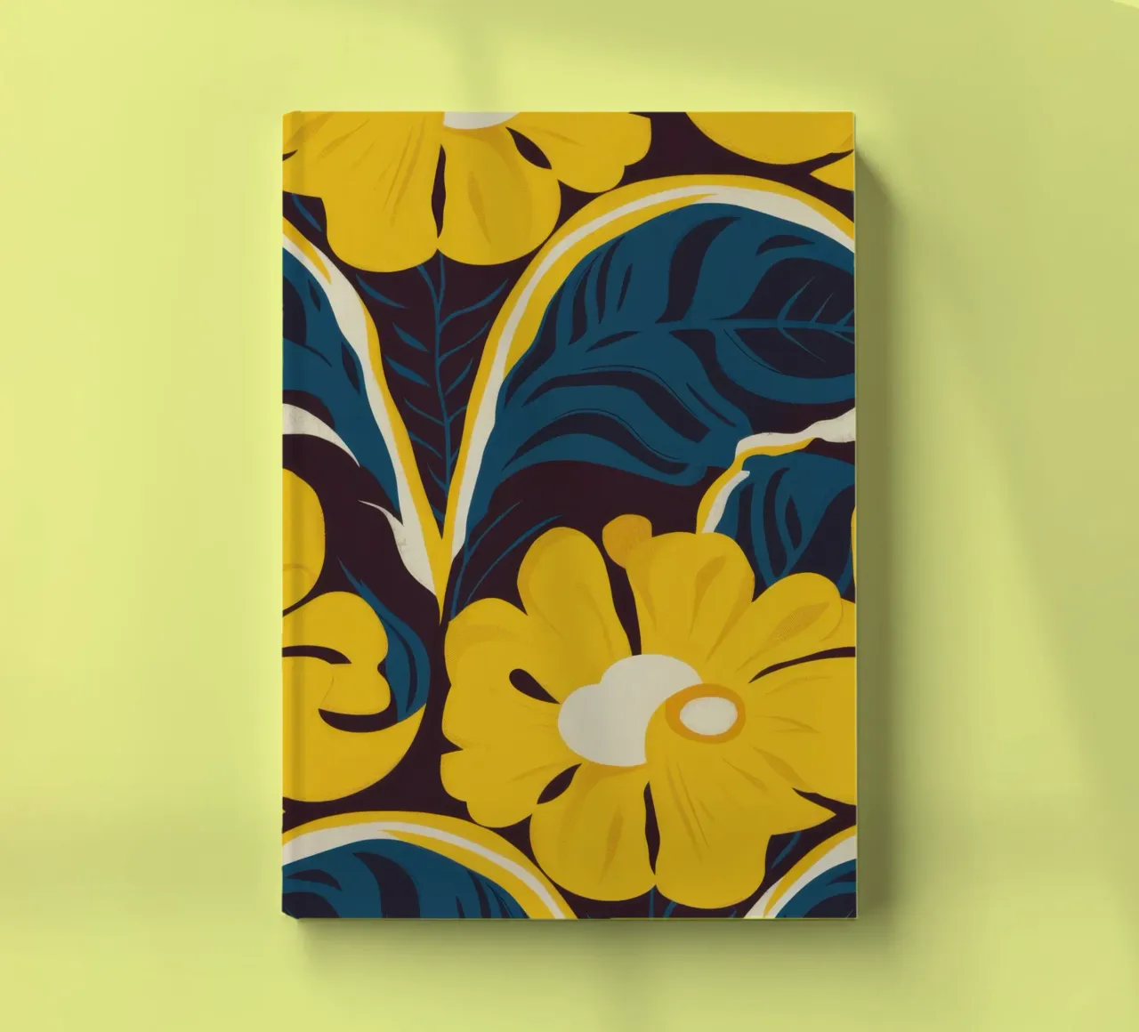 Golden Bloom Pattern notebook by Thistle Bloom