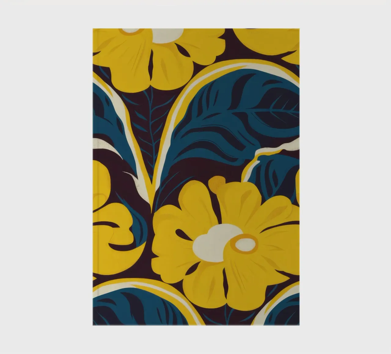 Golden Bloom Pattern notebook by Thistle Bloom