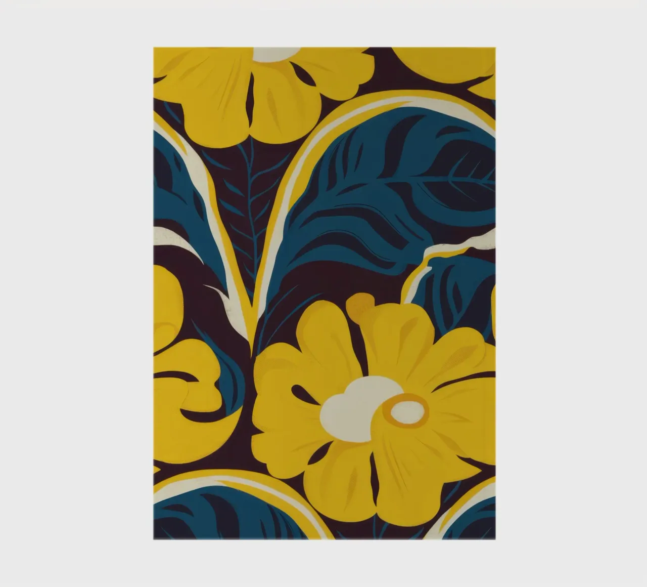 Golden Bloom Pattern notebook by Thistle Bloom