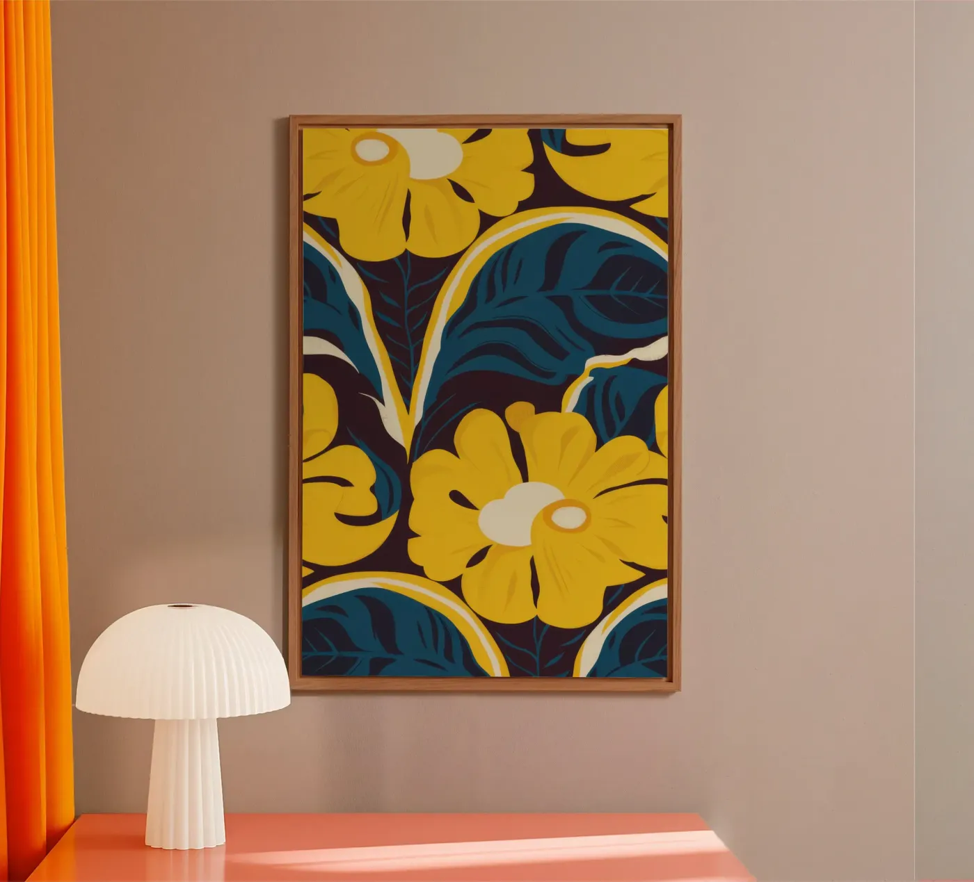 Golden Bloom Pattern forex plate by Thistle Bloom