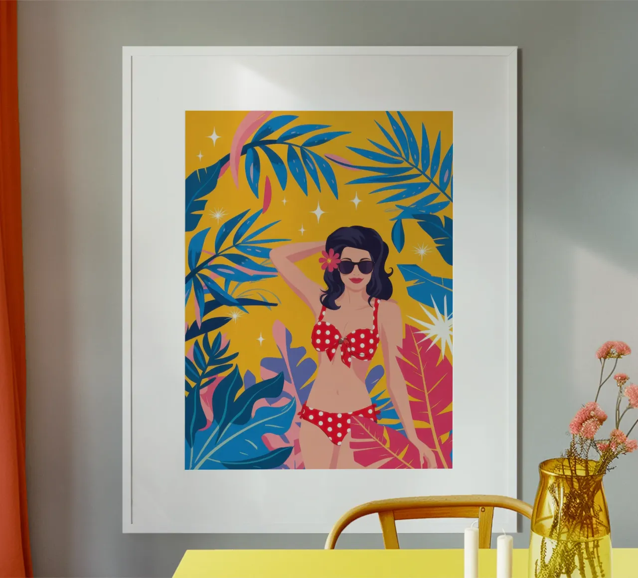 Bellezza da spiaggia baciata dal sole poster da Obs Canvas