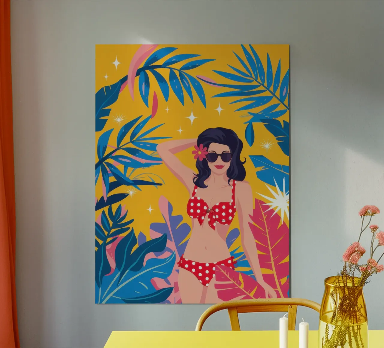 Bellezza da spiaggia baciata dal sole poster da Obs Canvas
