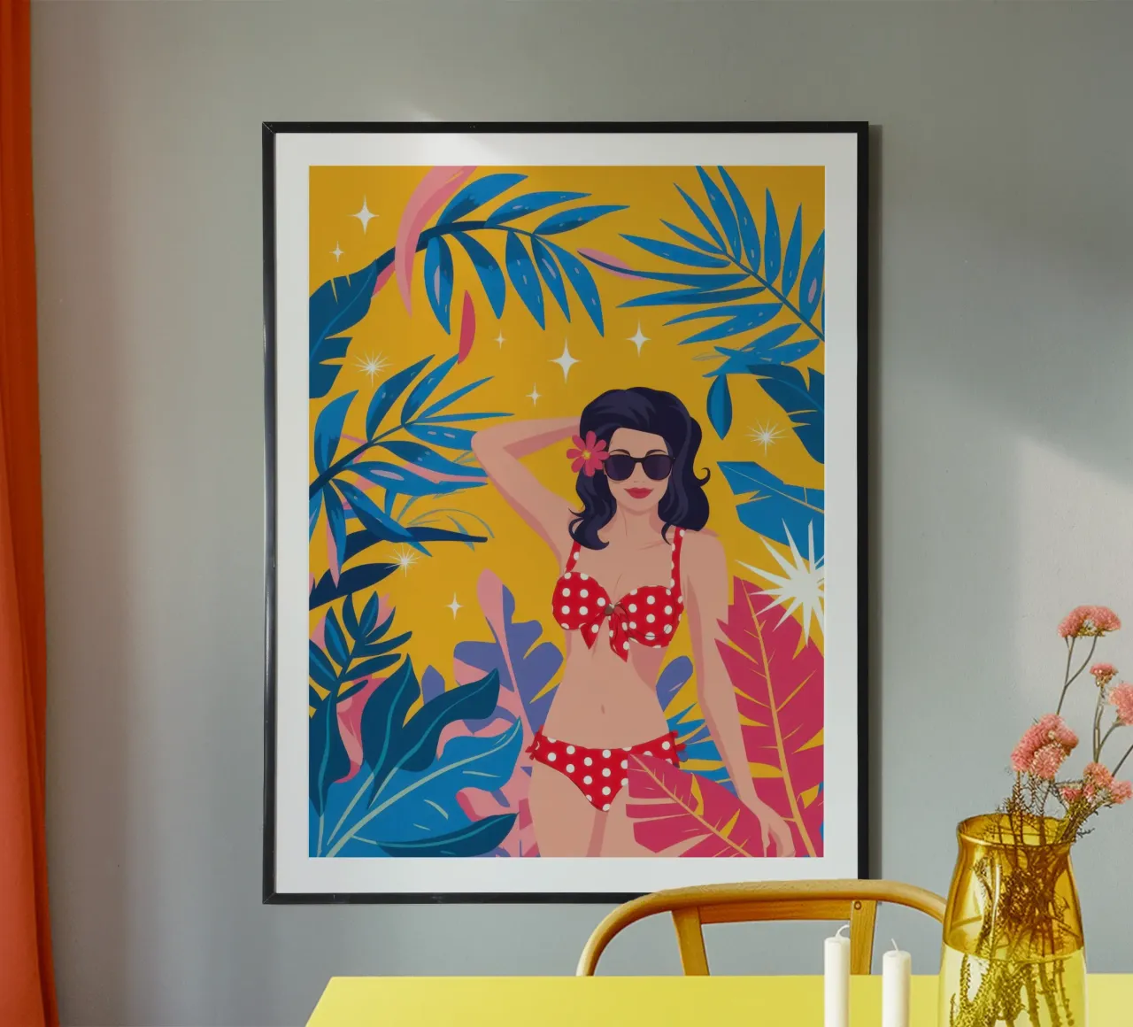 Bellezza da spiaggia baciata dal sole poster da Obs Canvas
