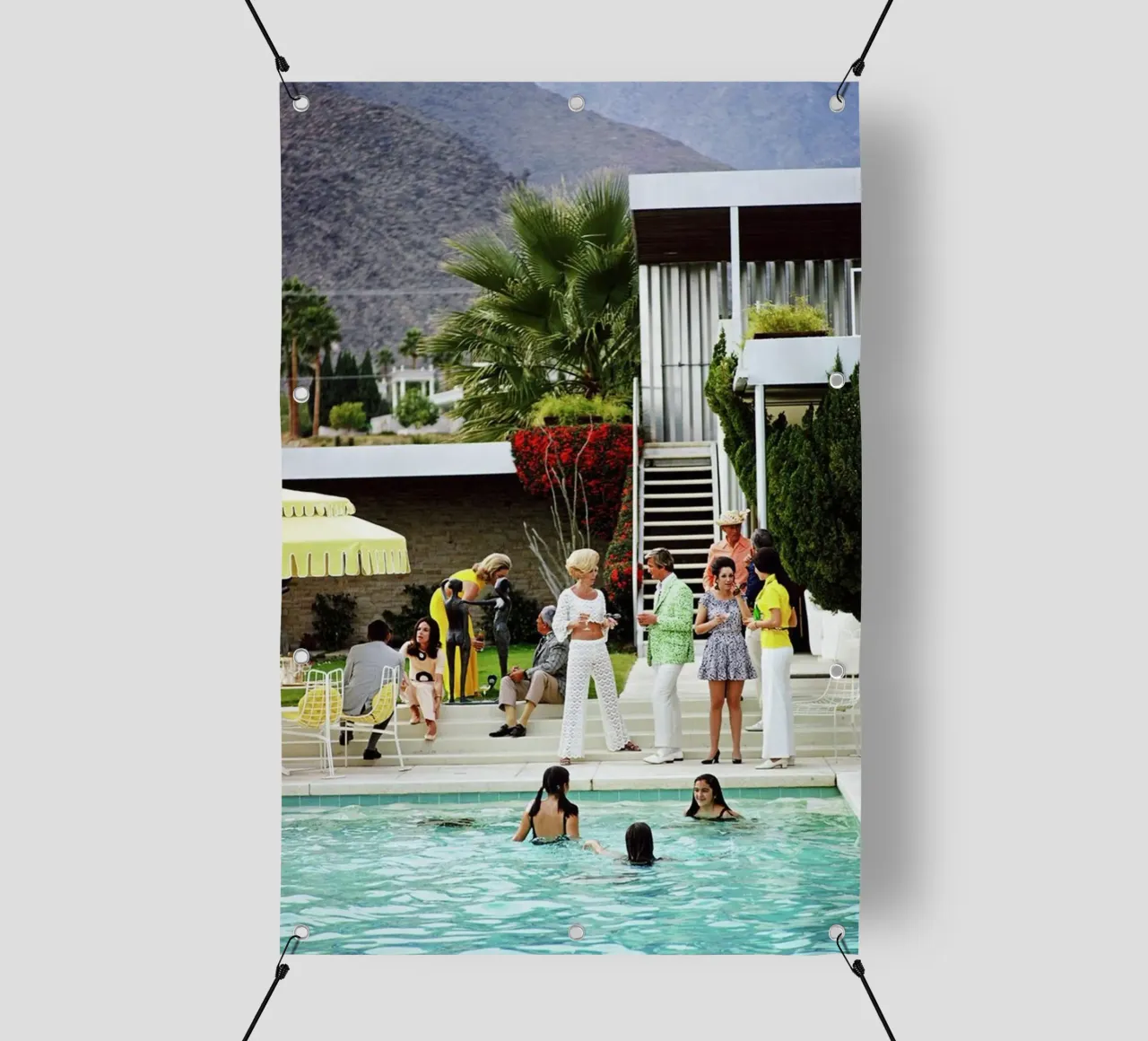 Slim Aarons - Festa in piscina telo in pvc da The Poster UK