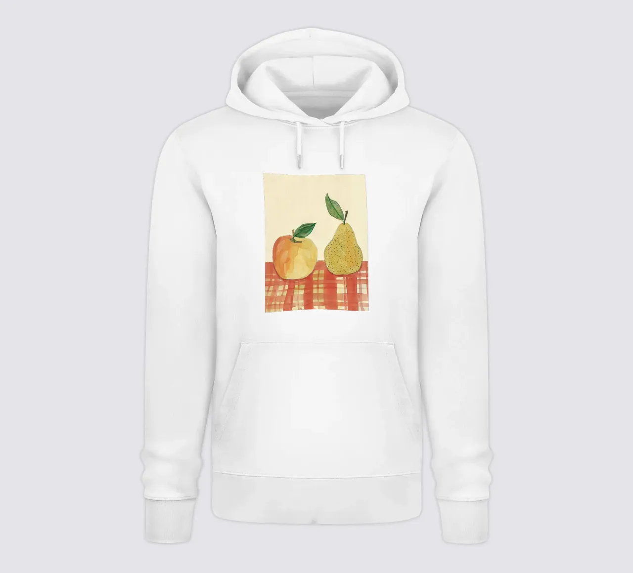 Mela e pera felpa con cappuccio da DaarbyN