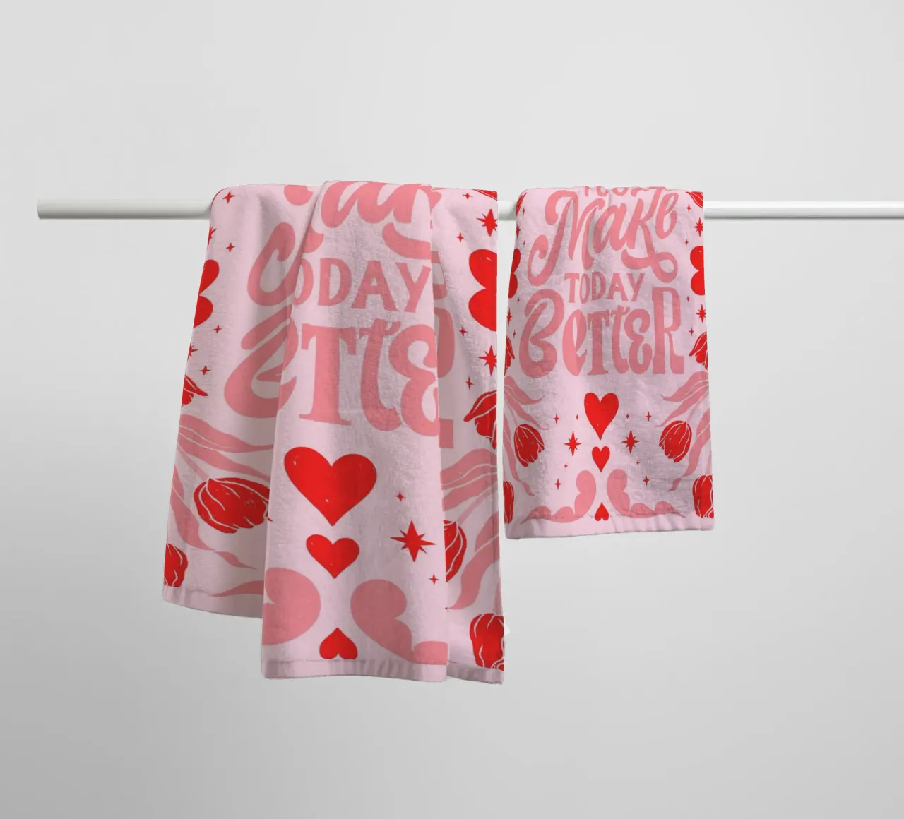You Make Today Better Motivational Art Print toalla de baño de homdeco